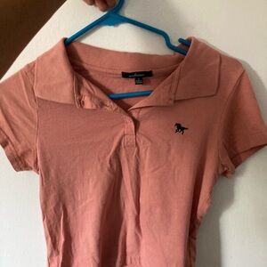 Ambiance Women's Pink Button Down Shirt